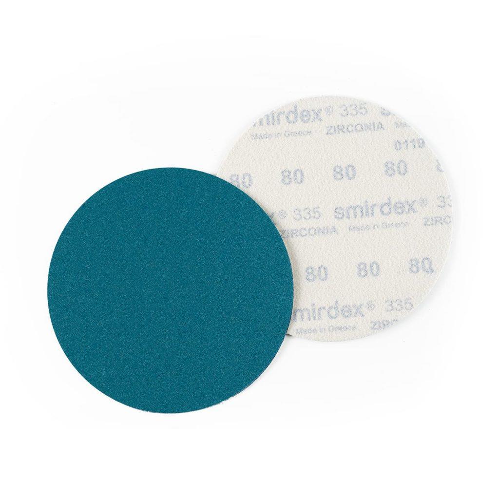 d 125 mm - P 100 - zirconia - Papier blau mit Klettrücken