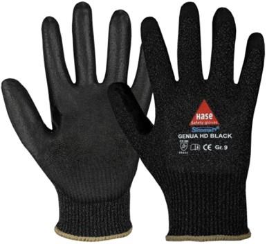 HASE Montagehandschuh Premium GenuaHD Black schnittfest