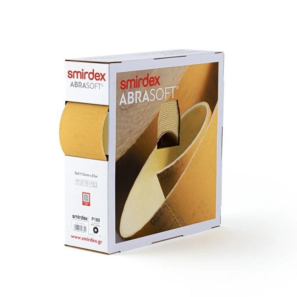 Rollen - Abrasoft Latexpapier mit 4mm Schaumstoffrücken perforierte Bogen 115x125mm Rollen - Abrasoft Latexpapier mit 4mm Schaumstoffrücken perforierte Bogen 115x125mm